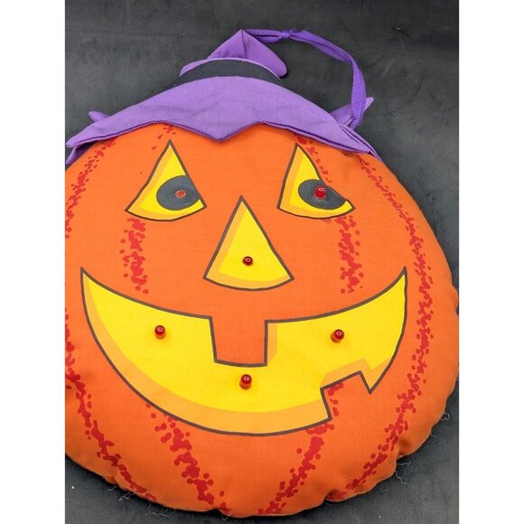 Vtg1991 Avon Light Up Jack O Lantern Pumpkin Plush 12” Halloween Decor READ - Picture 14 of 14